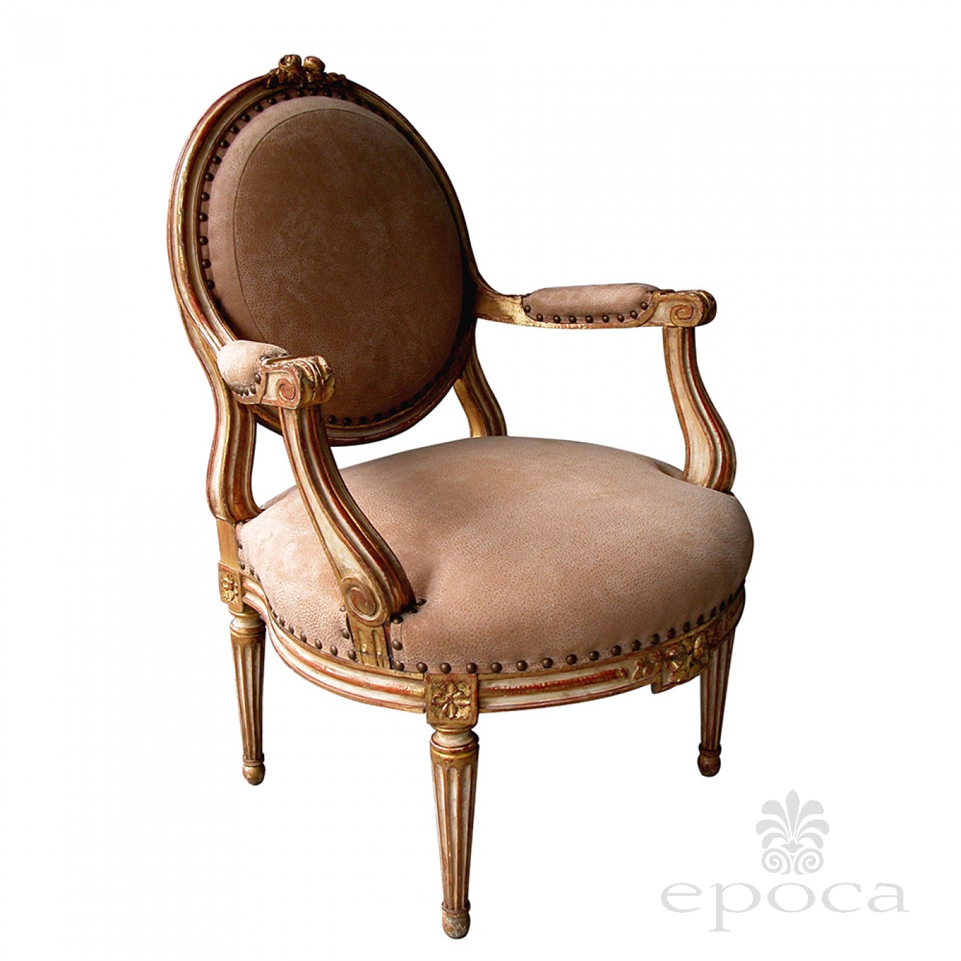 louis oval back chair