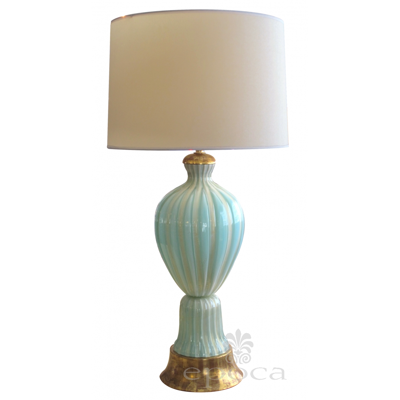 sea green table lamp