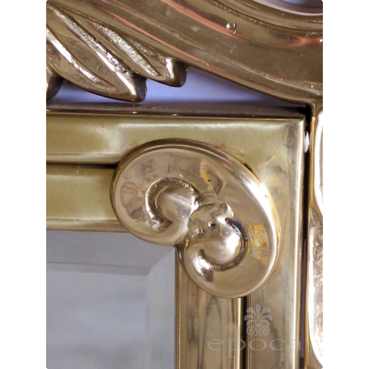 Decorative Crafts, Inc - A good quality Italian Hollywood regency brass  mirror by Decorative Crafts