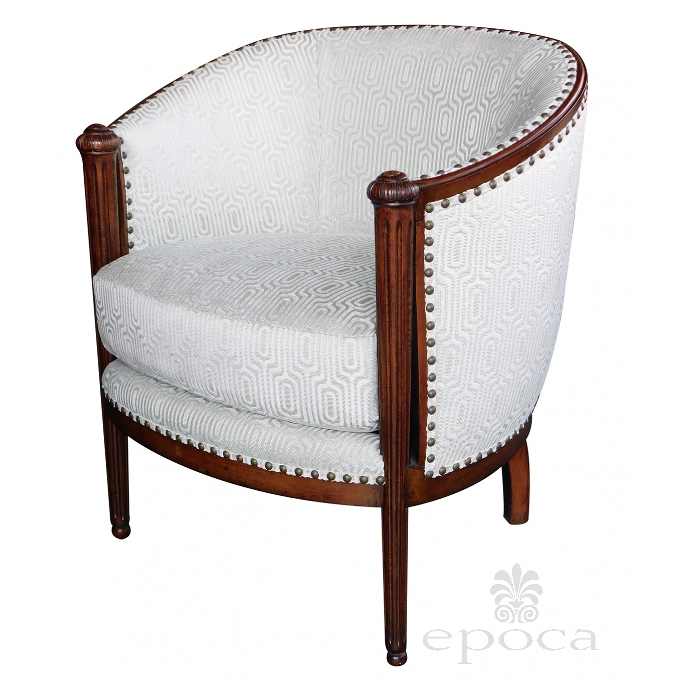 french barrel back chair