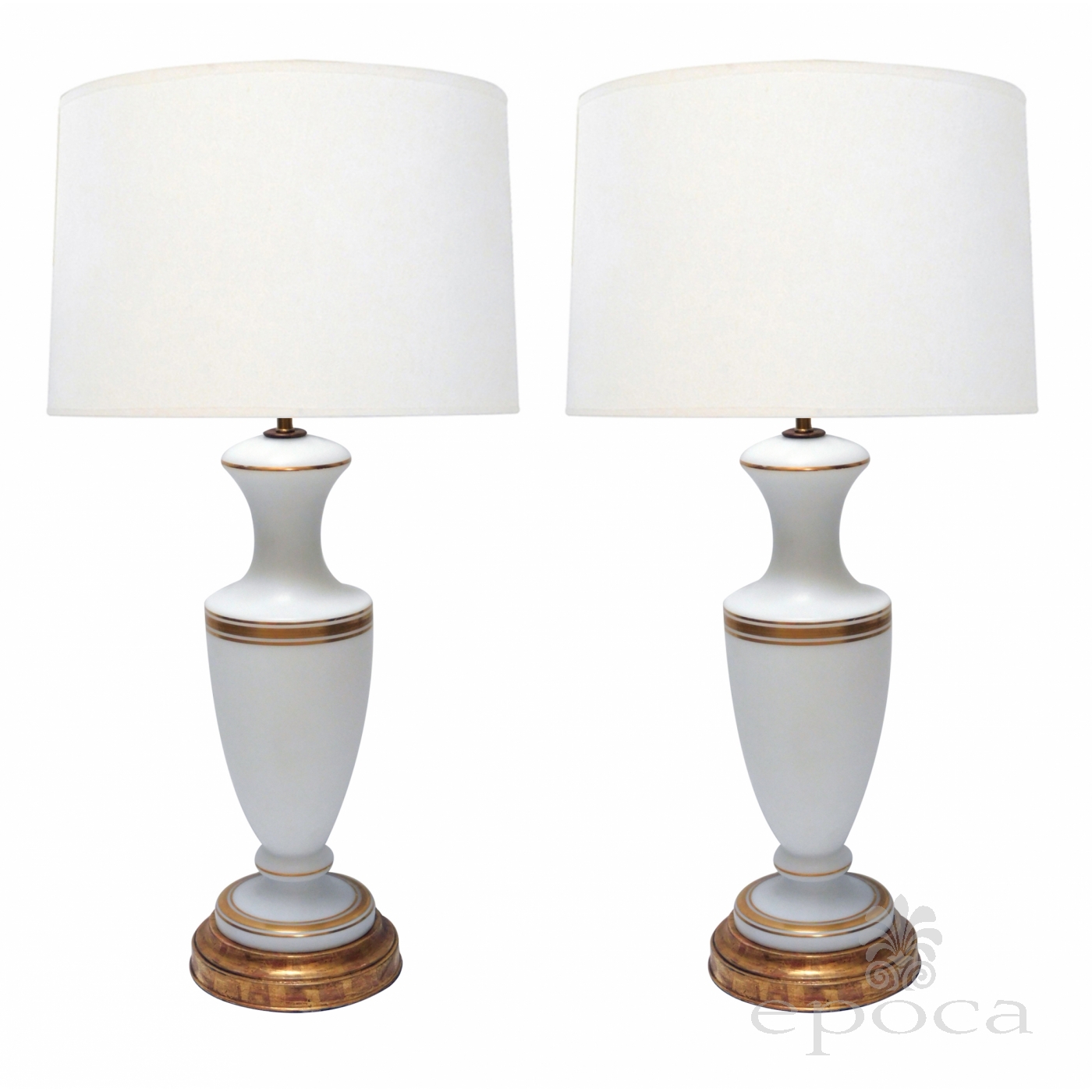 antique frosted glass lamps