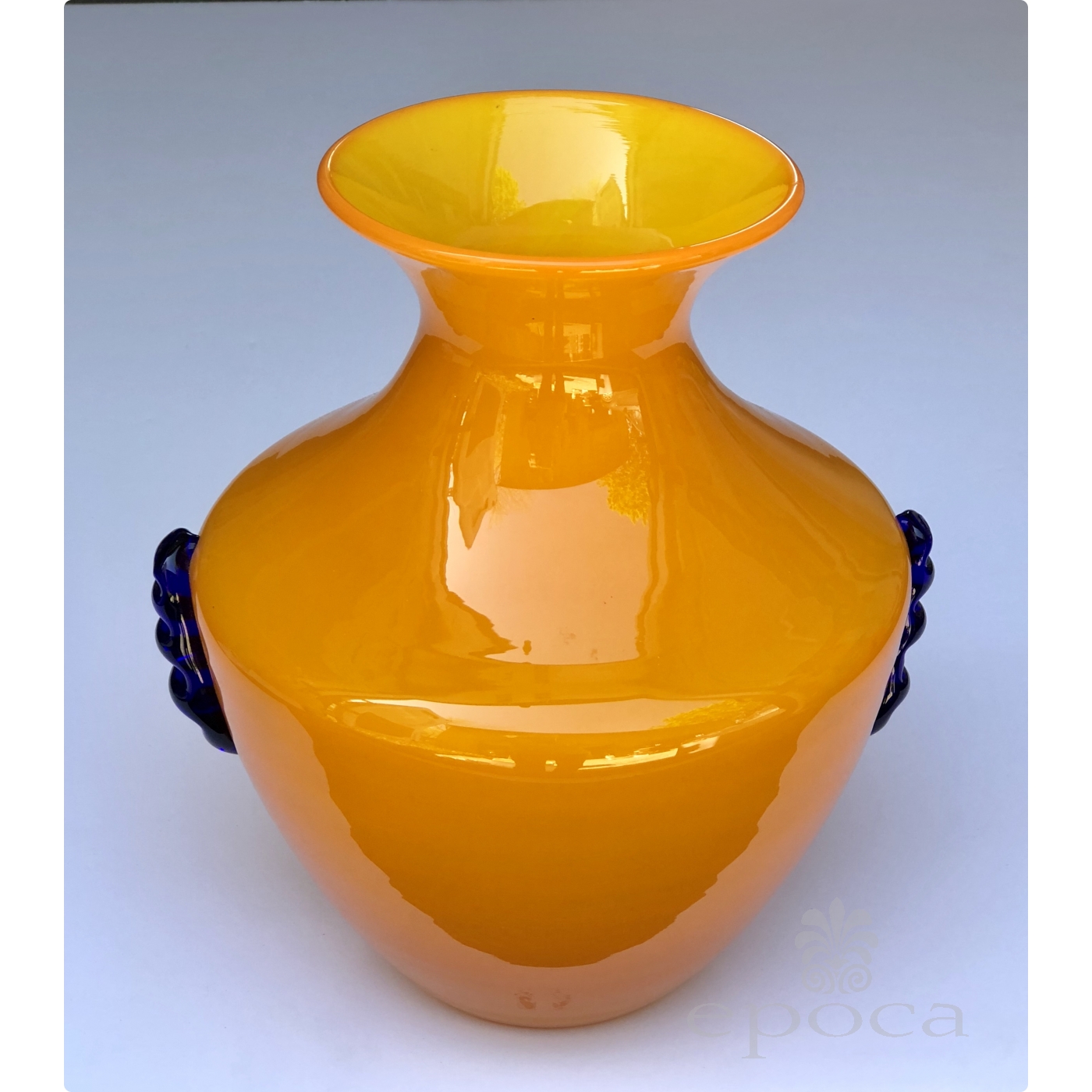 orange glass decor